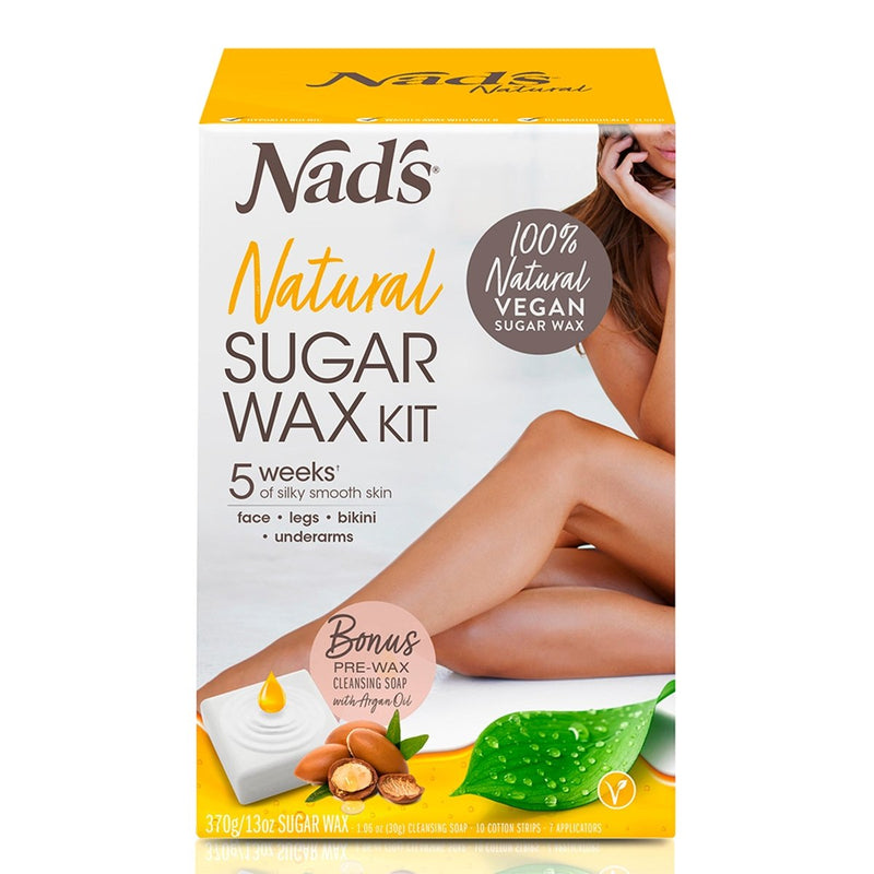 Nad's Hair Removal Natural Sugar Wax Kit 370g - VITAL+ Pharmacy