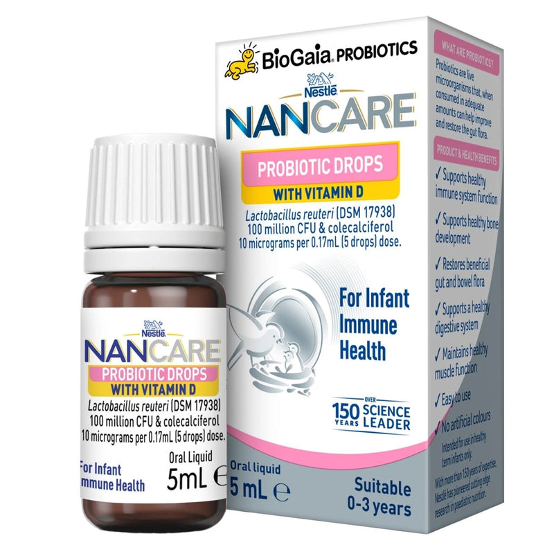 Nestlé NAN CARE Probiotic Drops For Infant Immune Health 5mL - VITAL+ Pharmacy