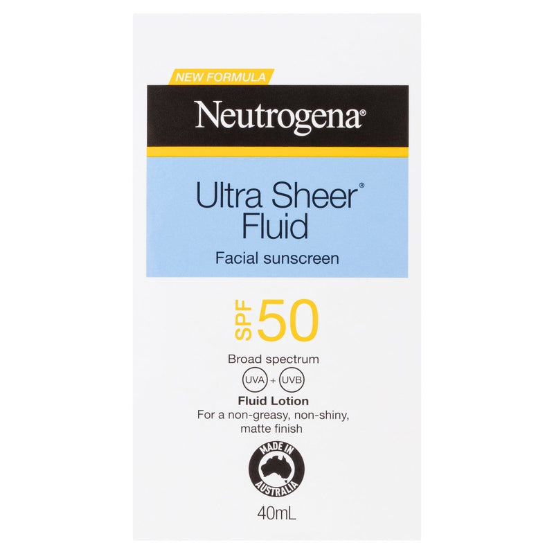 Neutrogena Ultra Sheer Face Fluid SPF50 40mL - VITAL+ Pharmacy
