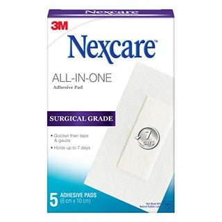 Nexcare All-In-One Adhesive Pad Soft Cloth 5 Pack - VITAL+ Pharmacy