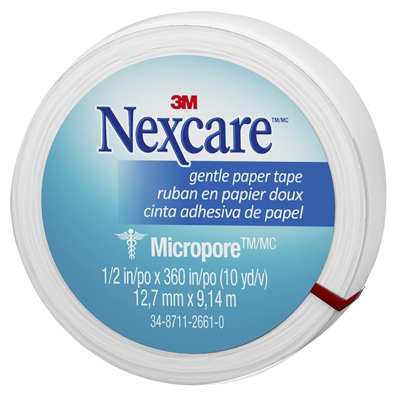 Nexcare Micropore Gentle Paper Tape White 12.5mm x 9m - VITAL+ Pharmacy