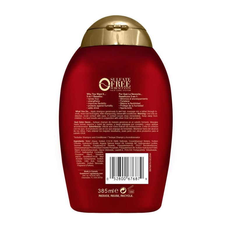 OGX 5 in 1 Benefits Shampoo For Frizzy Hair 385mL - VITAL+ Pharmacy
