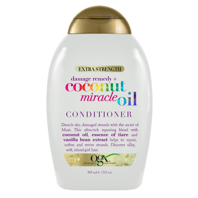 OGX Coconut Miracle Oil Conditioner For Damaged & Dry Hair 385mL - VITAL+ Pharmacy