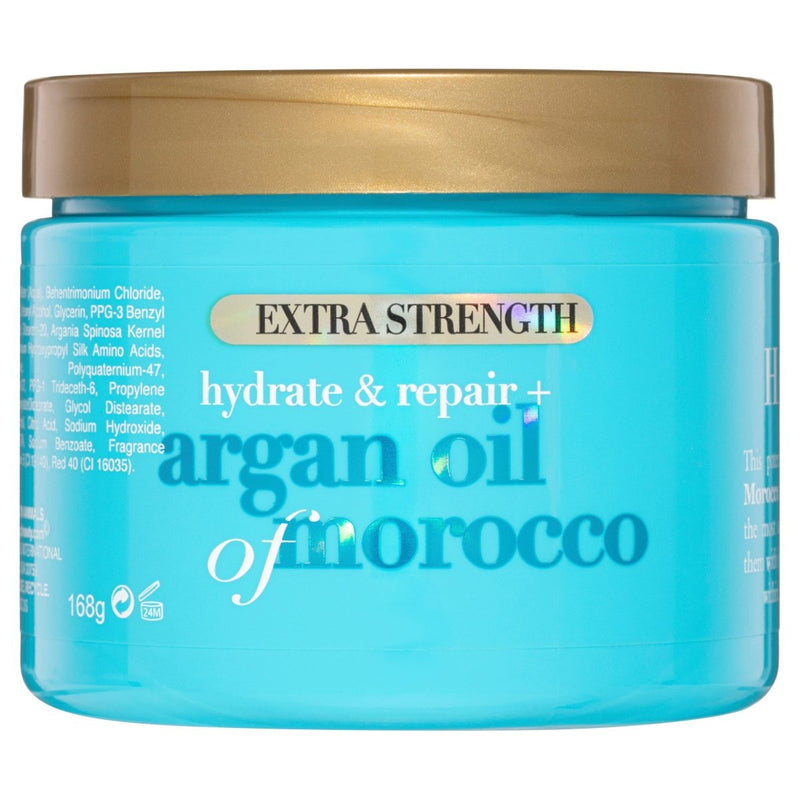 OGX Extra Strength Hydrate & Repair + Shine Argan Oil of Morocco Hair Mask 168g - VITAL+ Pharmacy