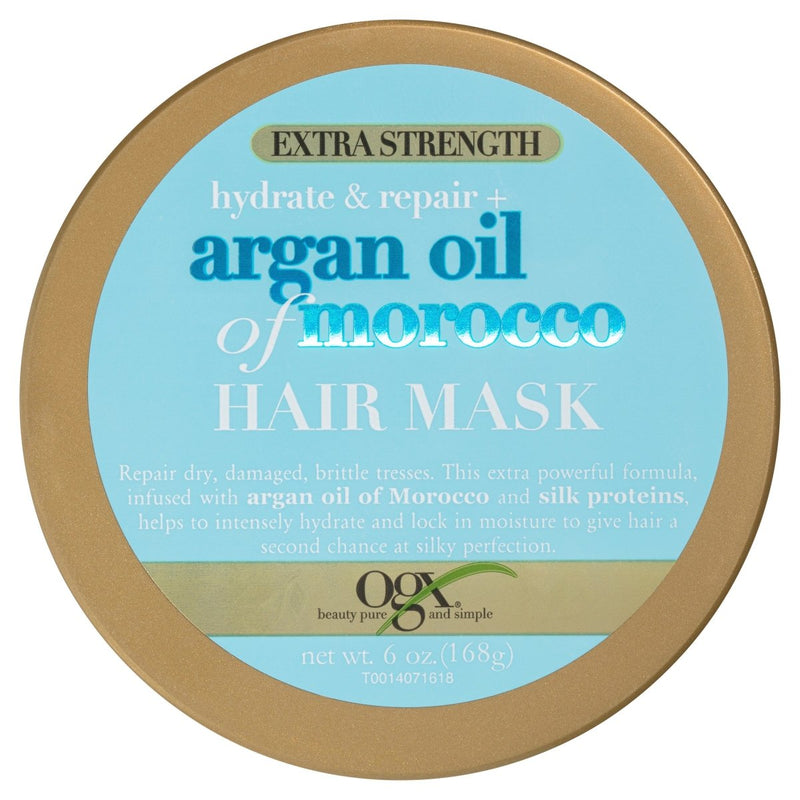 OGX Extra Strength Hydrate & Repair + Shine Argan Oil of Morocco Hair Mask 168g - VITAL+ Pharmacy