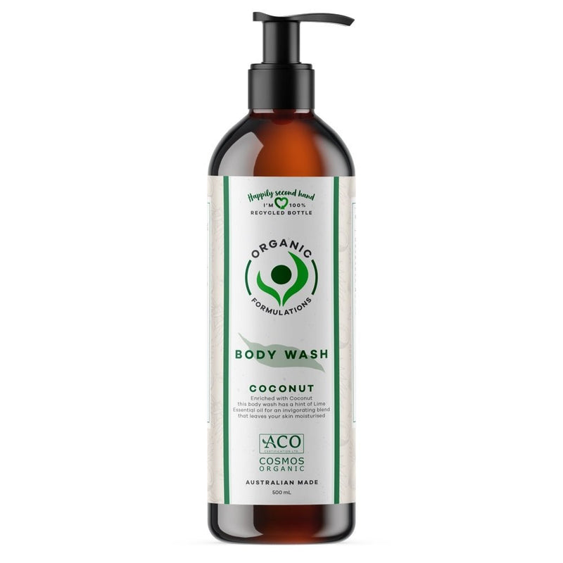 Organic Formulations Coconut Body Wash 500mL - VITAL+ Pharmacy