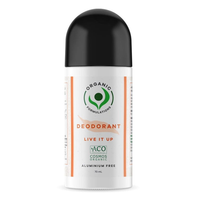 Organic Formulations Live It Up Deodorant 70mL - VITAL+ Pharmacy