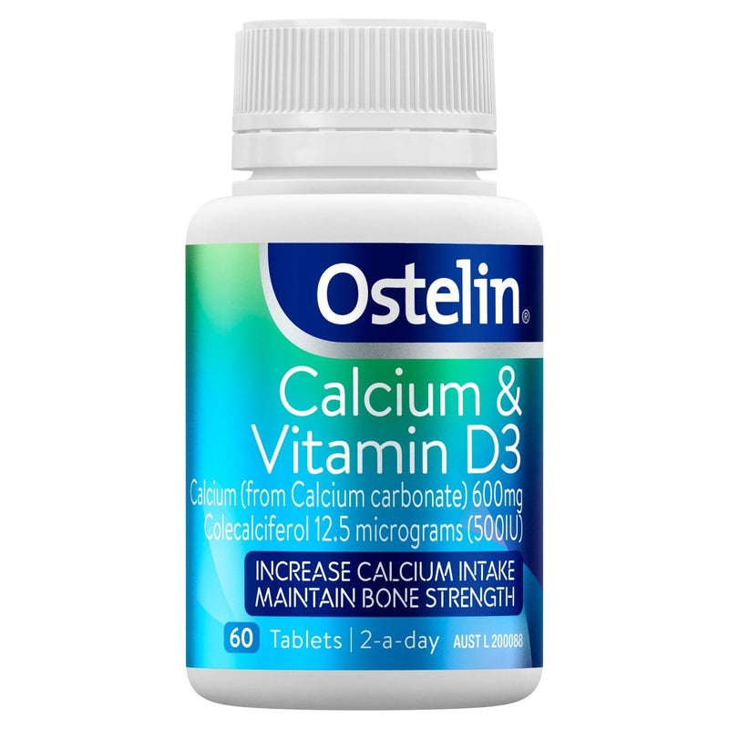 Ostelin Calcium & Vitamin D3 60 Tablets - VITAL+ Pharmacy