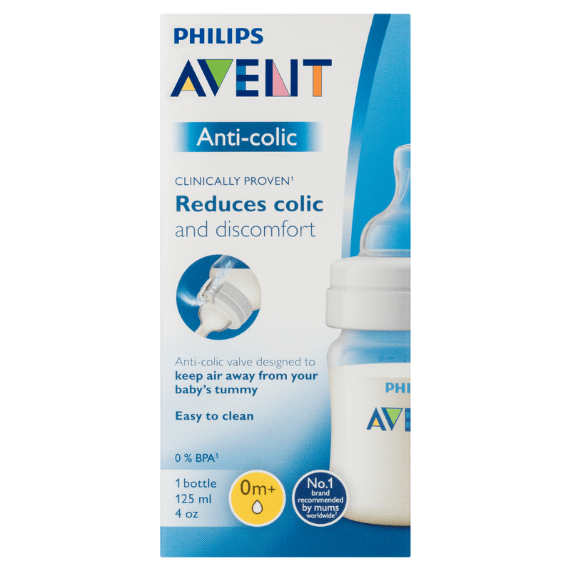 Philips Avent Anti-Colic Bottle 0m+ 125mL 1 Pack - VITAL+ Pharmacy