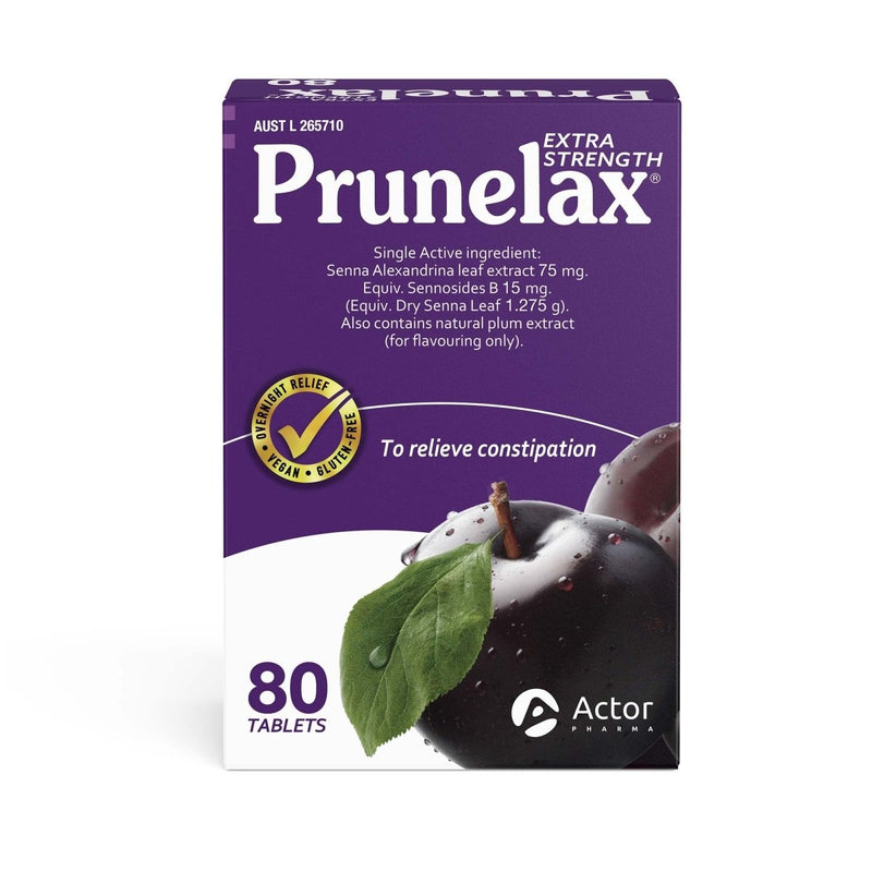 Prunelax Extra Strength Senna Laxative 80 Tablets - VITAL+ Pharmacy