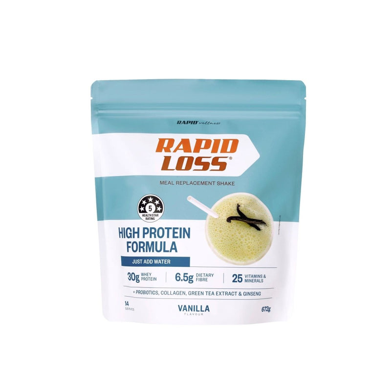 Rapid Loss Meal Replacement High Protein Vanilla 672g - VITAL+ Pharmacy