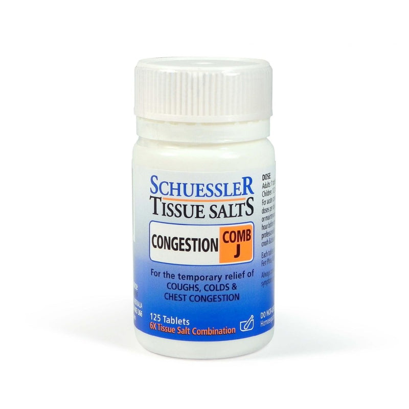 Schuessler Tissue Salts Congestion Comb J 125 Tablets - VITAL+ Pharmacy