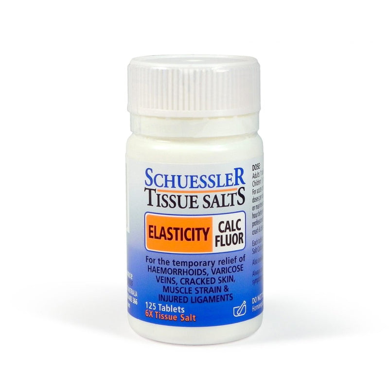 Schuessler Tissue Salts Elasticity Calc Fluor 125 Tablets - VITAL+ Pharmacy