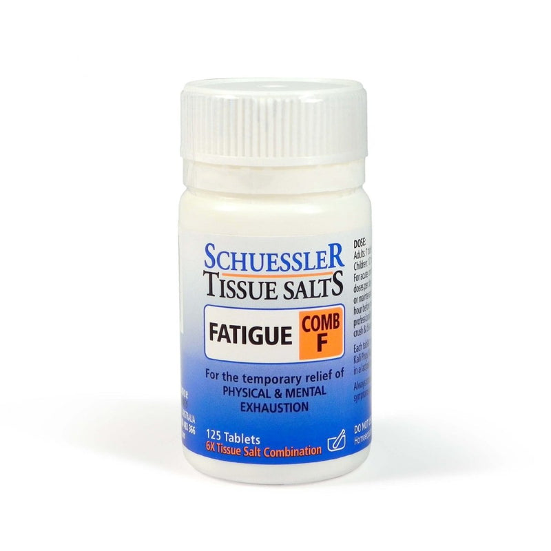 Schuessler Tissue Salts Fatigue Comb F 125 Tablets - VITAL+ Pharmacy
