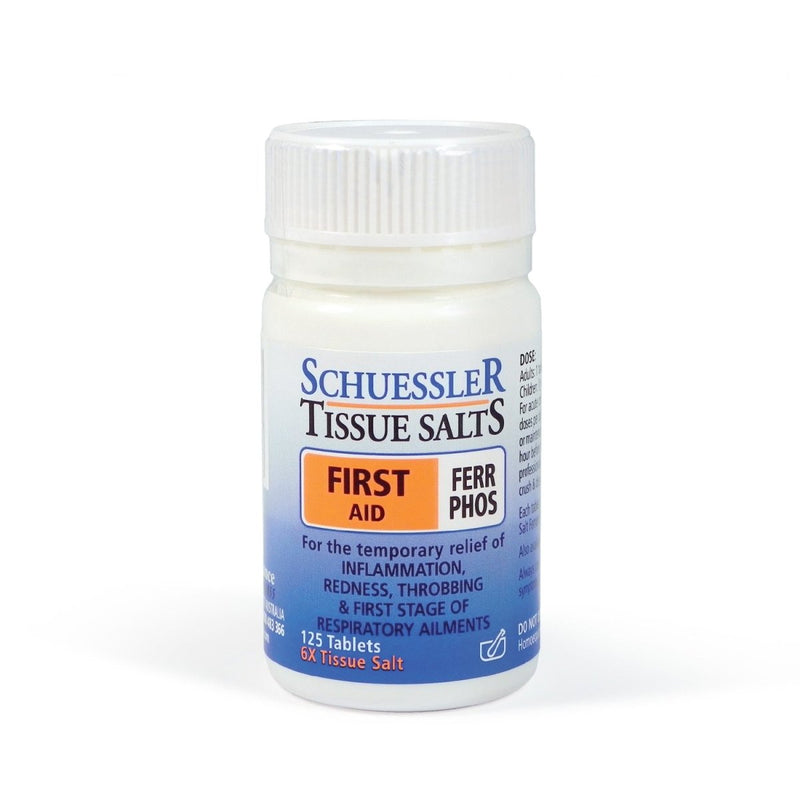 Schuessler Tissue Salts First Aid Ferr Phos 125 Tablets - VITAL+ Pharmacy