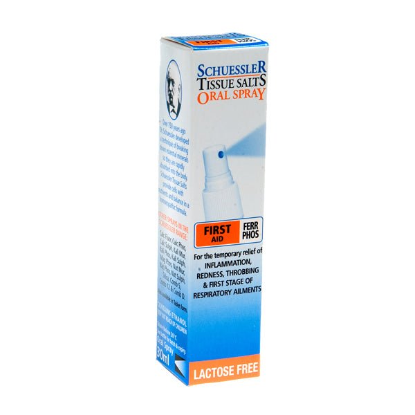Schuessler Tissue Salts First Aid Oral Spray Ferr Phos 30mL - VITAL+ Pharmacy