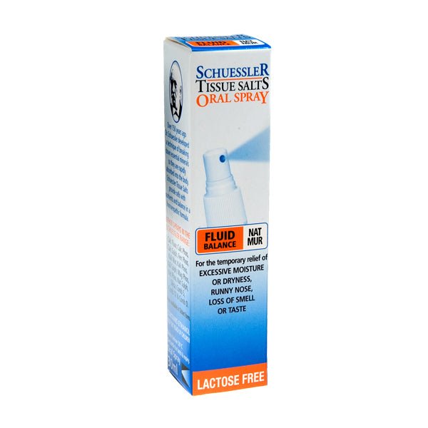Schuessler Tissue Salts Fluid Balance Oral Spray Nat Mur 30mL - VITAL+ Pharmacy