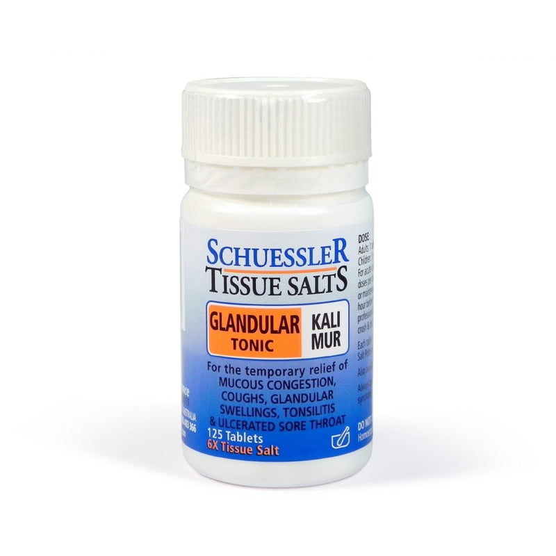 Schuessler Tissue Salts Glandular Tonic Kali Mur 125 Tablets - VITAL+ Pharmacy