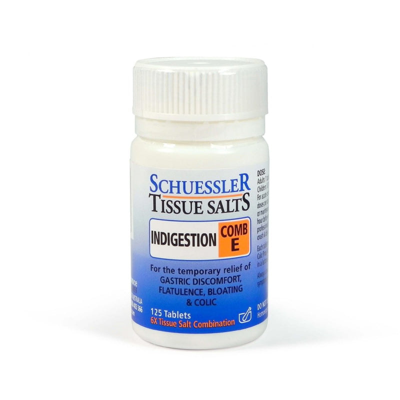 Schuessler Tissue Salts Indigestion Comb E 125 Tablets - VITAL+ Pharmacy