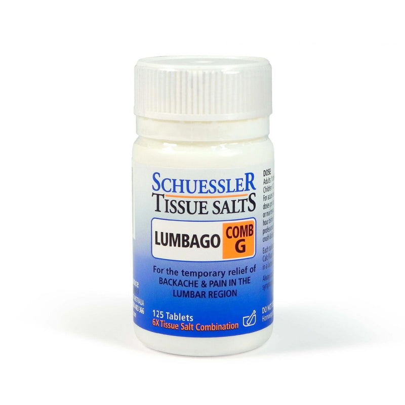 Schuessler Tissue Salts Lumbago Comb G 125 Tablets - VITAL+ Pharmacy