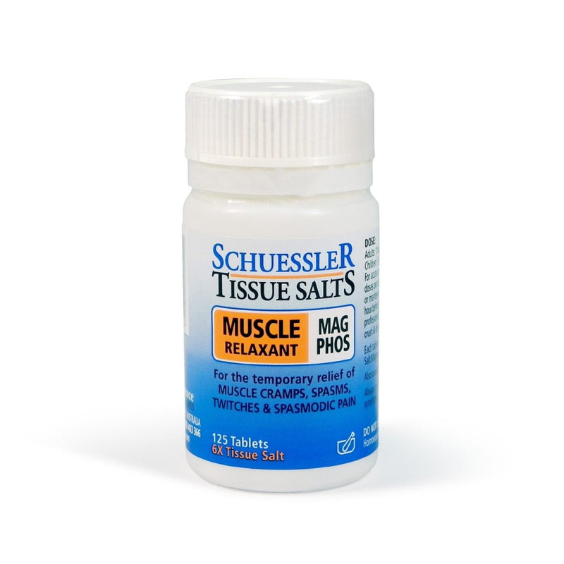 Schuessler Tissue Salts Muscle Relaxant Mag Phos 125 Tablets - VITAL+ Pharmacy