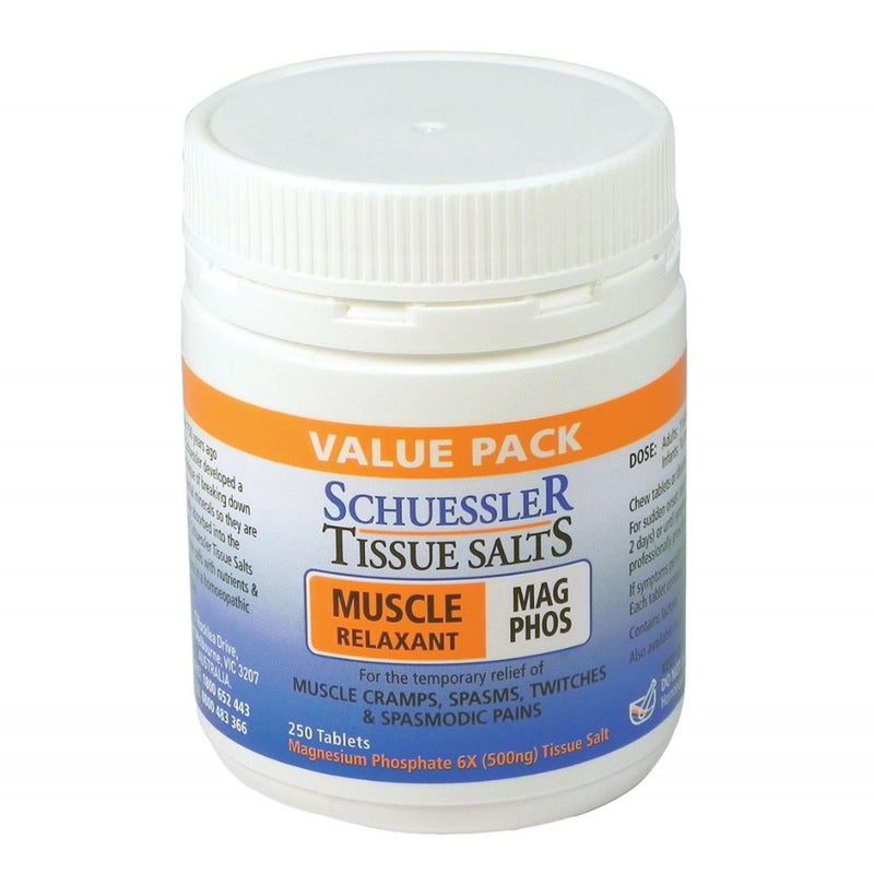 Schuessler Tissue Salts Muscle Relaxant Mag Phos 250 Tablets - VITAL+ Pharmacy