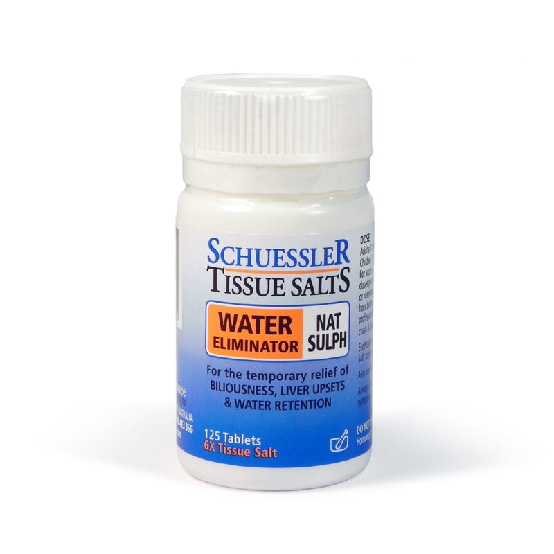 Schuessler Tissue Salts Water Eliminator Nat Sulph 125 Tablets - VITAL+ Pharmacy