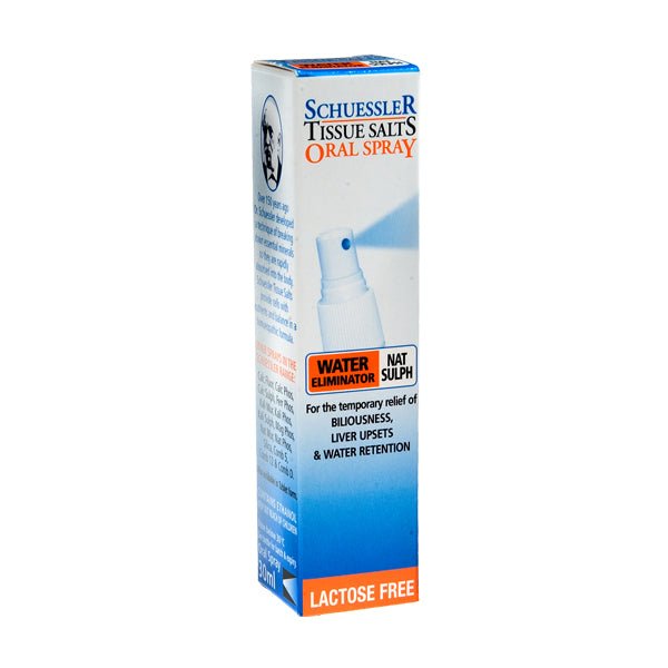 Schuessler Tissue Salts Water Eliminator Oral Spray Nat Sulph 30mL - VITAL+ Pharmacy