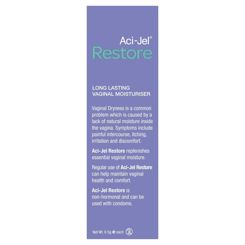 Aci-Jel Restore Vaginal Moisturiser 6 Pack - Vital Pharmacy Supplies