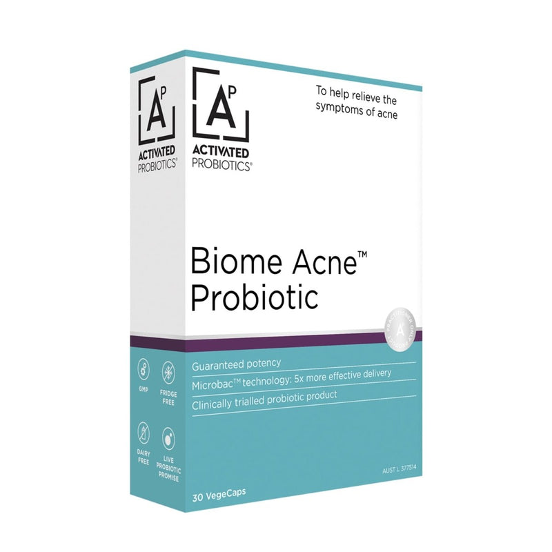 Activated Probiotics Biome Acne Probiotic 30 Capsules - Vital Pharmacy Supplies