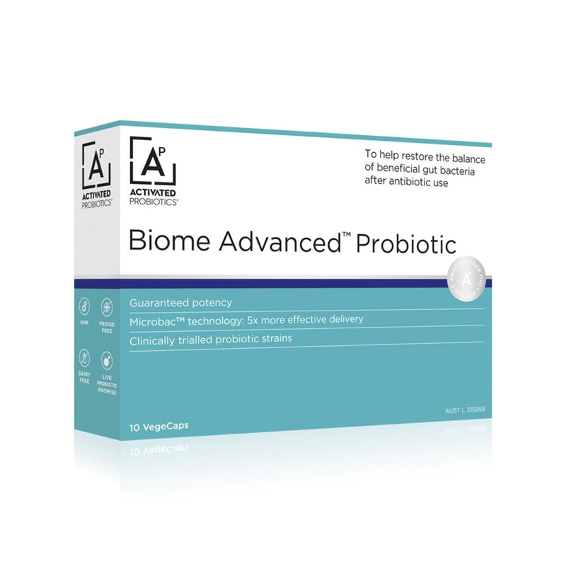 Activated Probiotics Biome Advanced Probiotic 10 Capsules - Vital Pharmacy Supplies