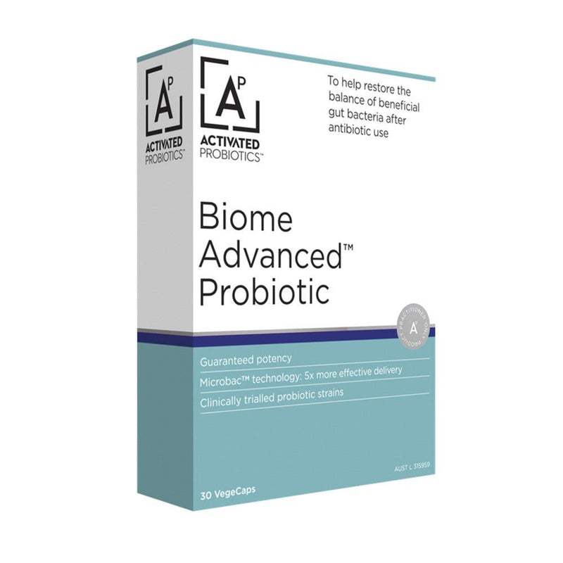 Activated Probiotics Biome Advanced Probiotic 30 Capsules - Vital Pharmacy Supplies