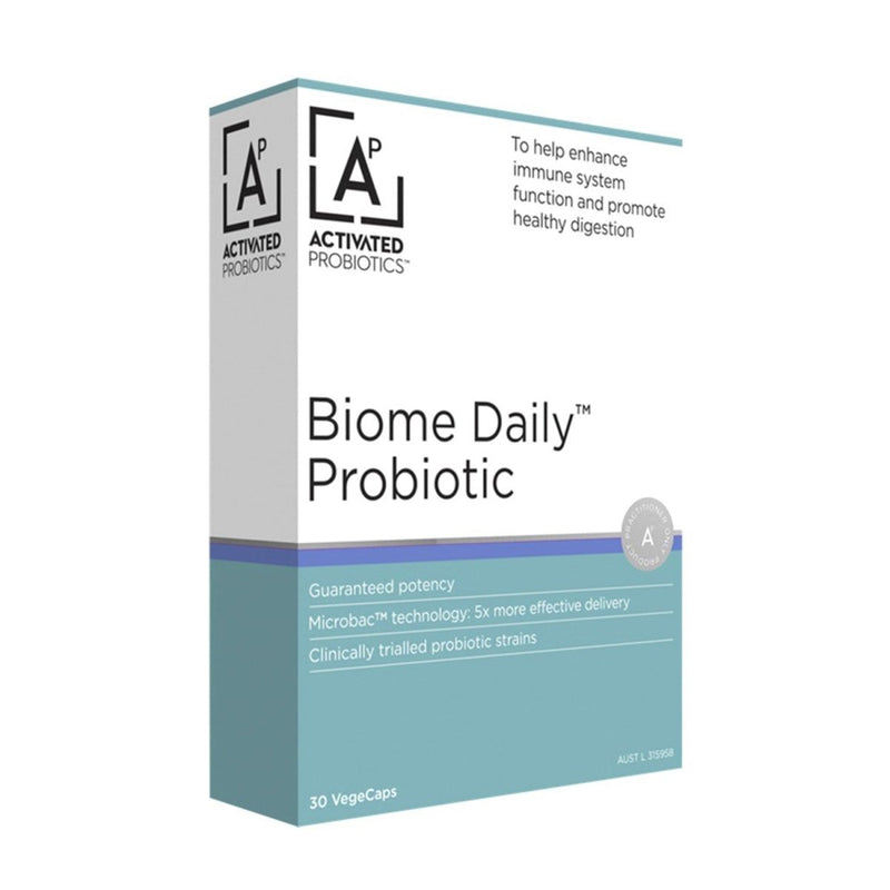 Activated Probiotics Biome Daily Probiotic 30 Capsules - Vital Pharmacy Supplies