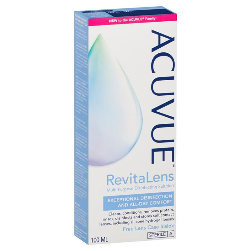 Acuvue RevitaLens Multi-Purpose Disinfecting Solution 100mL - Vital Pharmacy Supplies