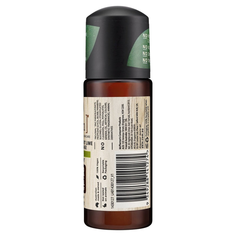 A'kin Australian Lime & Orange Natural Roll On Deodorant 65mL - Vital Pharmacy Supplies