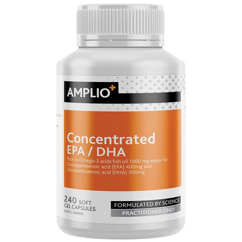 Amplio Concentrated EPA/DHA 240 Soft Gel Capsules - Vital Pharmacy Supplies