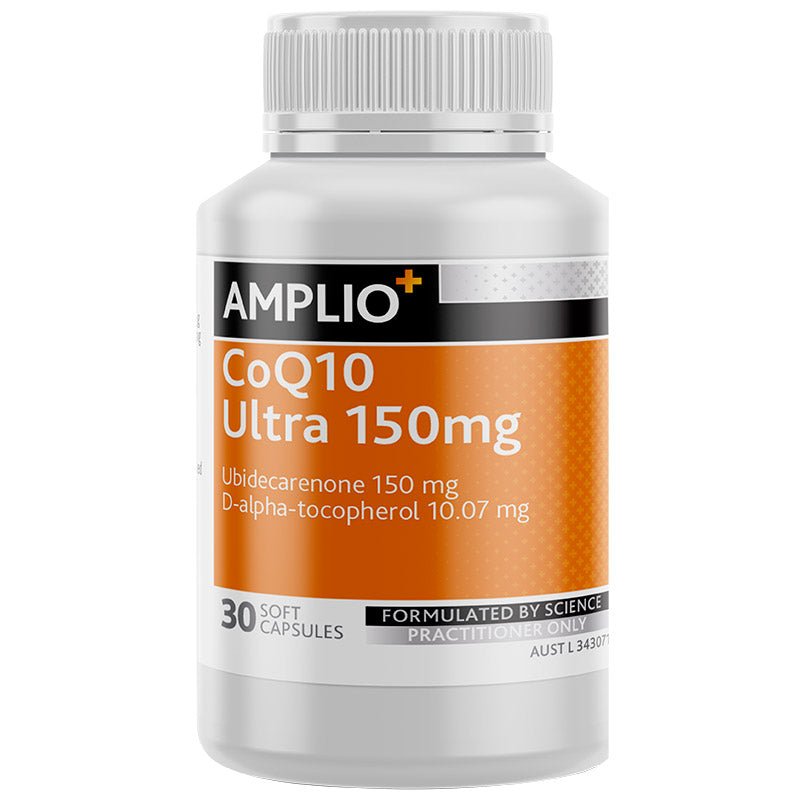 Amplio CoQ10 Ultra 150mg 30 Soft Gel Capsules - Vital Pharmacy Supplies