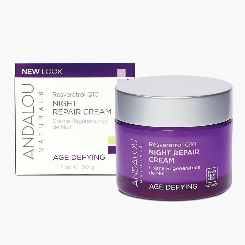 Andalou Age Defying Resveratrol Q10 Night Repair Cream 50g - Vital Pharmacy Supplies