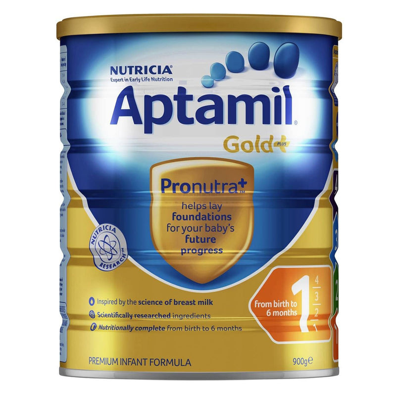 Aptamil Gold+ 1 Baby Infant Formula From Birth to 6 Months 900g - Vital Pharmacy Supplies