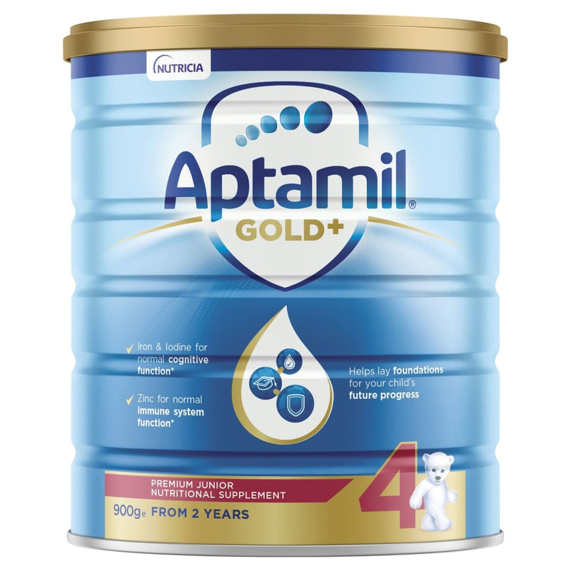 Aptamil Gold+ 4 Junior Nutritional Supplement Milk Drink From 2 Years 900g - Vital Pharmacy Supplies