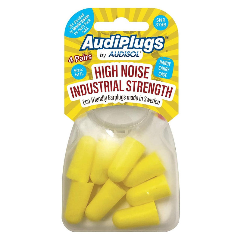 Audisol Audiplugs High Noise Industrial Strength