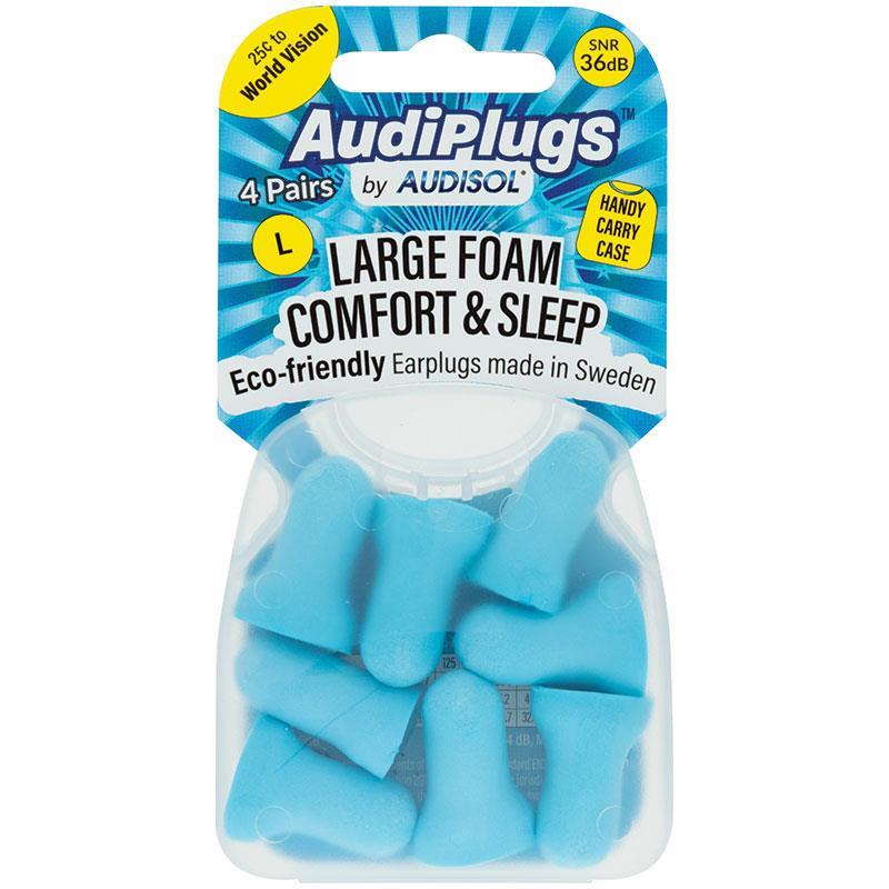 Audisol Audiplugs Large Foam Comfort & Sleep - Vital Pharmacy Supplies