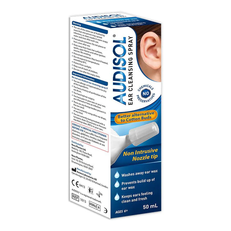 Audisol Ear Cleansing Spray 50mL - Vital Pharmacy Supplies