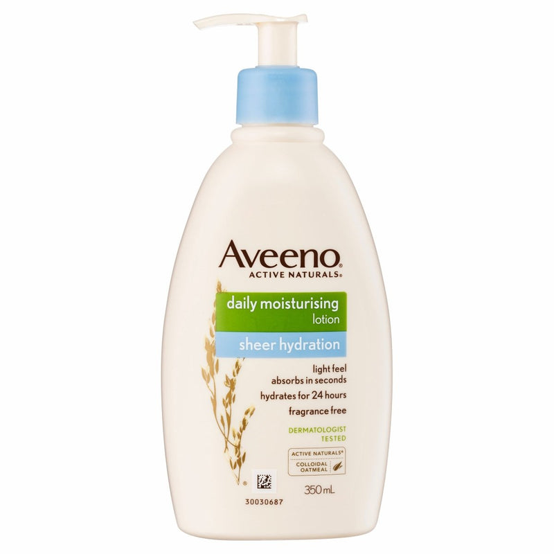 Aveeno Active Naturals Daily Moisturising Body Lotion Sheer Hydration 350mL - Vital Pharmacy Supplies