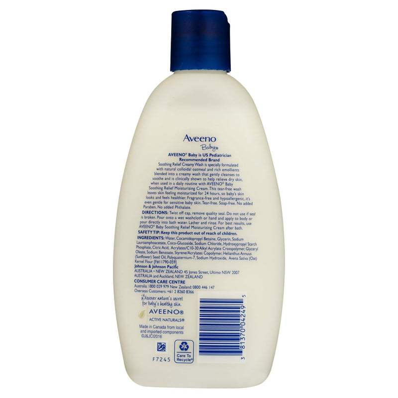 Aveeno Baby Soothing Relief Creamy Wash 236mL - Vital Pharmacy Supplies