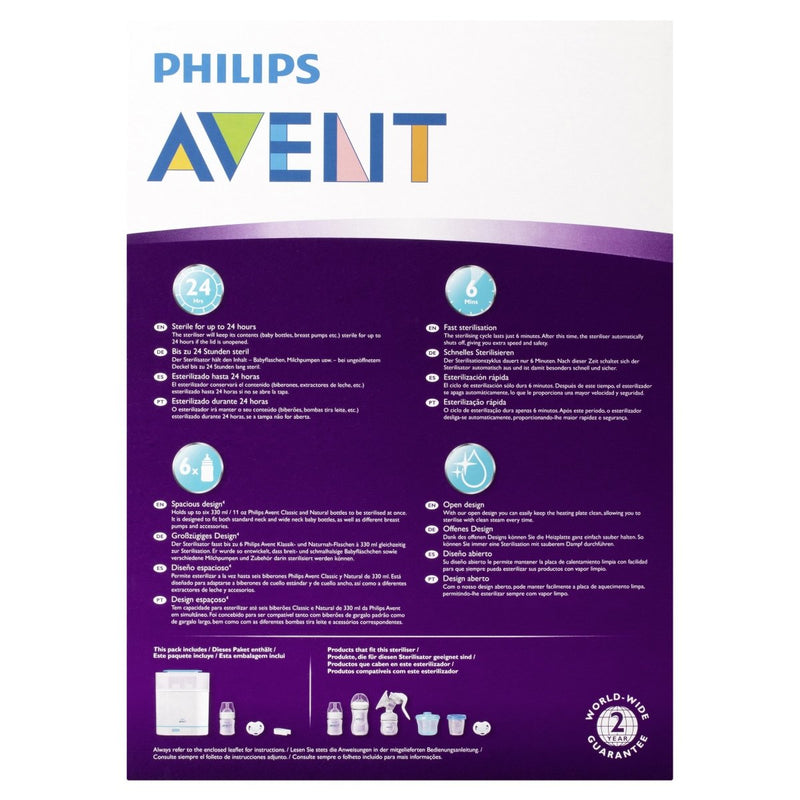 Avent 3-in-1 Electric Steam Steriliser - Vital Pharmacy Supplies