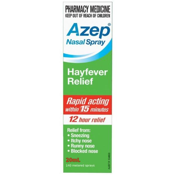 Azep Hayfever Relief Nasal Spray 20mL - Vital Pharmacy Supplies