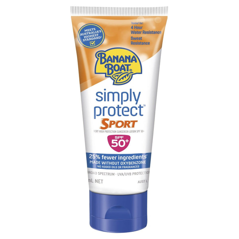 Banana Boat Simply Protect Sport Sunscreen Lotion SPF50+ 100mL - Vital Pharmacy Supplies
