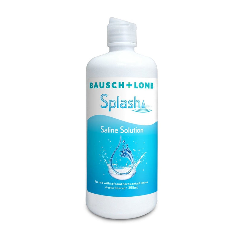 Bausch & Lomb Splash Saline Solution 355mL - Vital Pharmacy Supplies