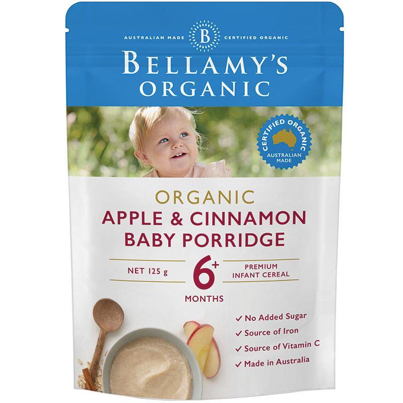 Bellamy's Organic Apple & Cinnamon Baby Porridge 125g - Vital Pharmacy Supplies